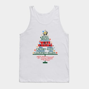 White Christmas Movie Tree Tank Top